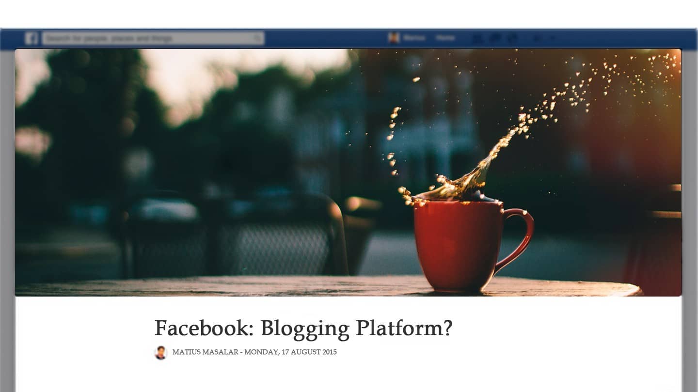 Lee más sobre el artículo Nueva apuesta de Facebook: convertirse en la plataforma Nº 1 de Blogging.