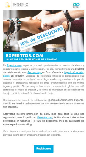 email Marketing Experttos Plataforma online profesional iMeelZ - Trabajos